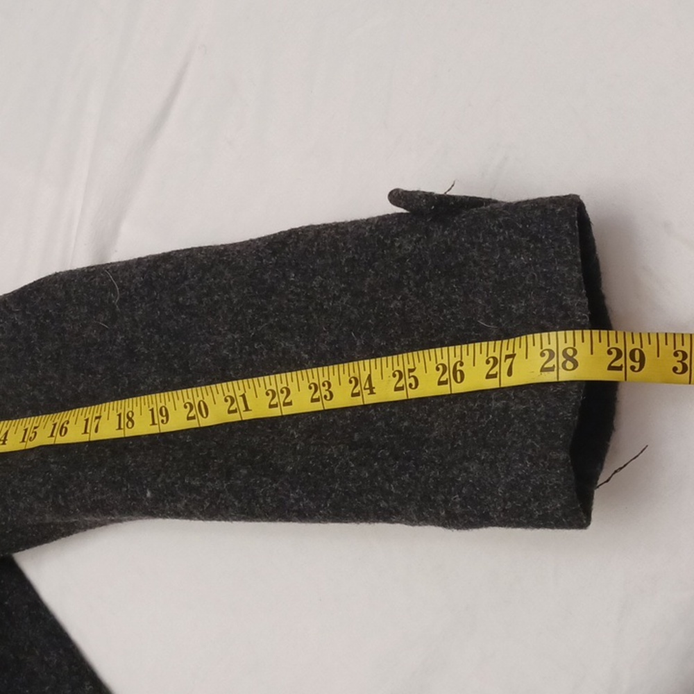 New York & Company size 8 women's dark black gray 80% wool double-breasted coat. - Picture 16 of 17